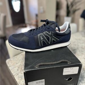Armani Exchange Navy Sneakers